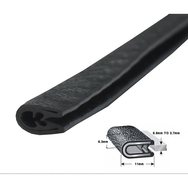 Medium Car Door Boot Bonnet Rubber Edge Edging Trim Seal Pad Protect Protection